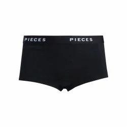 Black PCLOGO LADY BOXERS/SOLID 17081610 fra Pieces