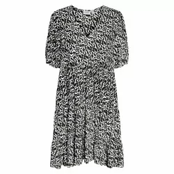 Black OHANNA BIRCH VMOHANNA V-NECK SHORT DRESS 10245942 fra Vero Moda