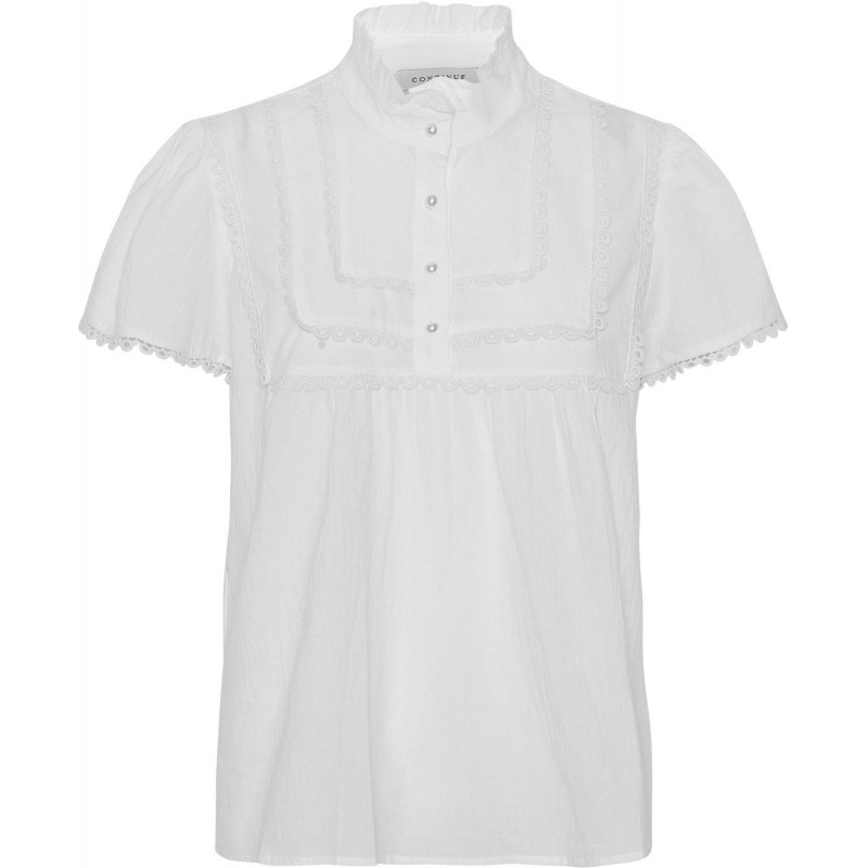 Image of White Isabella Blouse 13577 fra Continue, Str. XS (29292-109045)