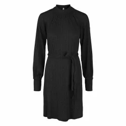 Black PCDALILAH BELT DRESS 17112718 fra Pieces