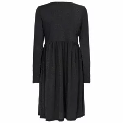 BLACK NUNO-LS-FRILL-DRESS 21170 fra Liberte