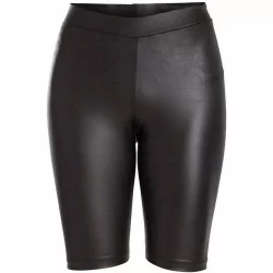 Black PCNEW SHINY CYCLE SHORTS 17106176 fra Pieces