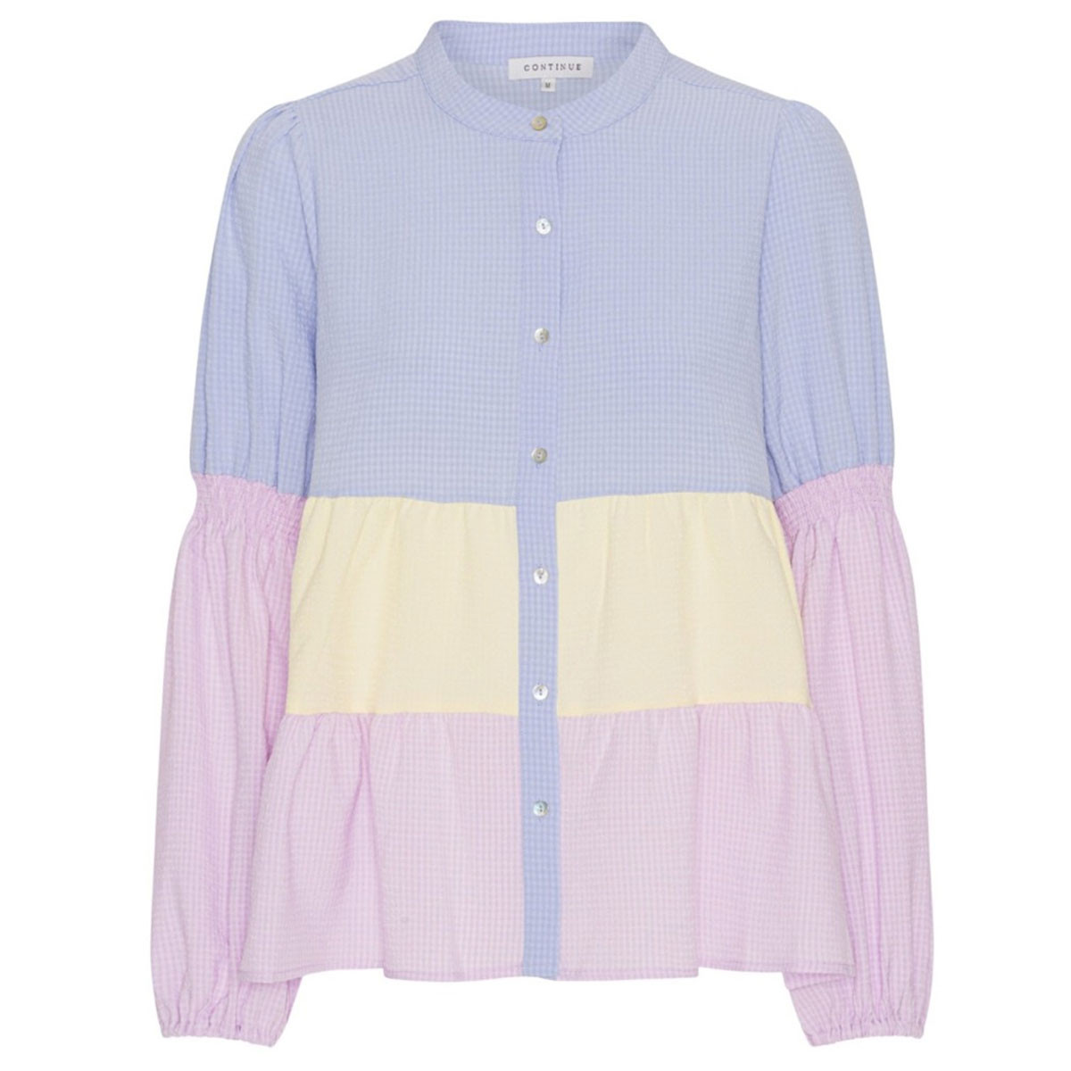 Image of Blue, yellow and purple Sanna blouse 13724 fra Continue, Str. XS (30197-109492)