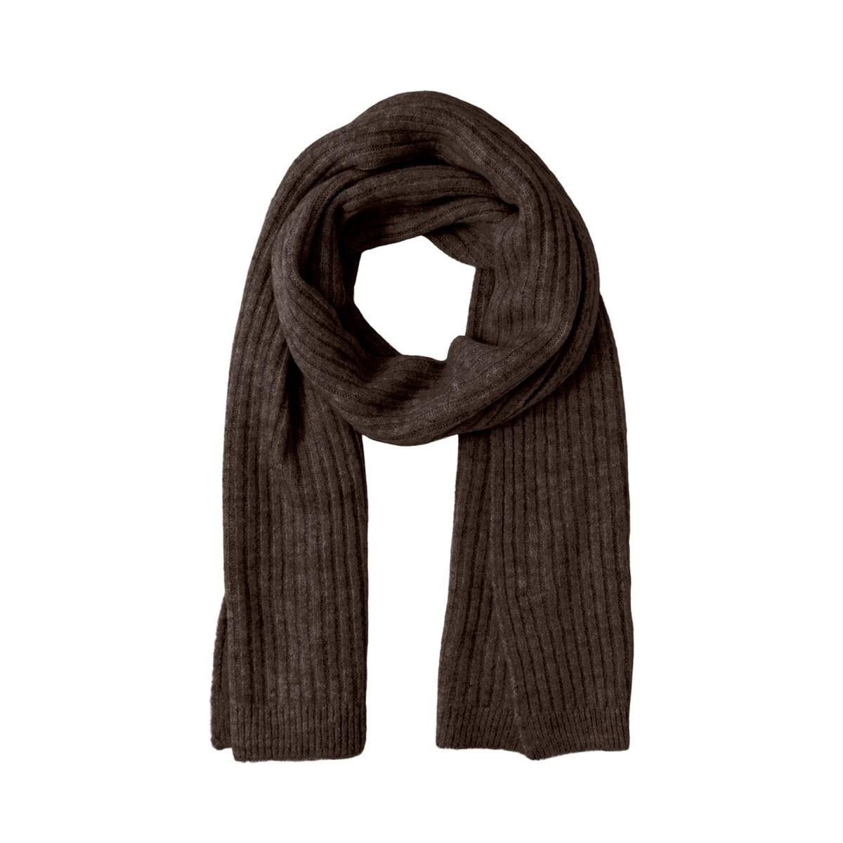 Image of Chicory Coffee PCJESLIN WOOL LONG SCARF NOOS 17126883 fra Pieces, Str. One size (30519-110754)