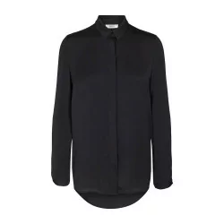 BLACK MSCHBlair Polysilk Shirt 11086 fra Moss Copenhagen