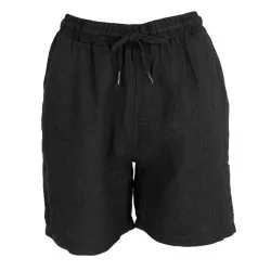 Black BCMELINA linen shorts 40410 fra Black Colour