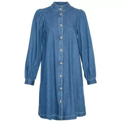 MID BLUE MSCHShayla Shirt Dress 18108 fra Moss Copenhagen