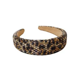 Leo BCAURA rhinestone headband 2196 fra Black Colour