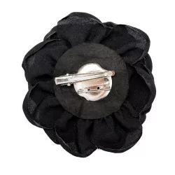 Black BCVILLA mega flower brooch 5800 fra Black Colour