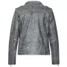 Black washed Biker Leather Jacket 17064-003 fra Love & Divine