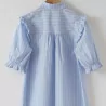 Blue Striped Ruffle Delight Dress 391430