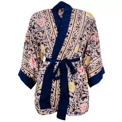 Blue Decor BCLUNA short kimono 39149 fra Black Colour