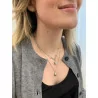 Silver Juliana Halskæde med stjernedråbe-vedhæng fra ZIROSA
